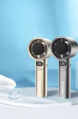 Torima F-21 Altın Dijital Ekranlı 120 Hız Ayarlı Taşınabilir Mini Fan