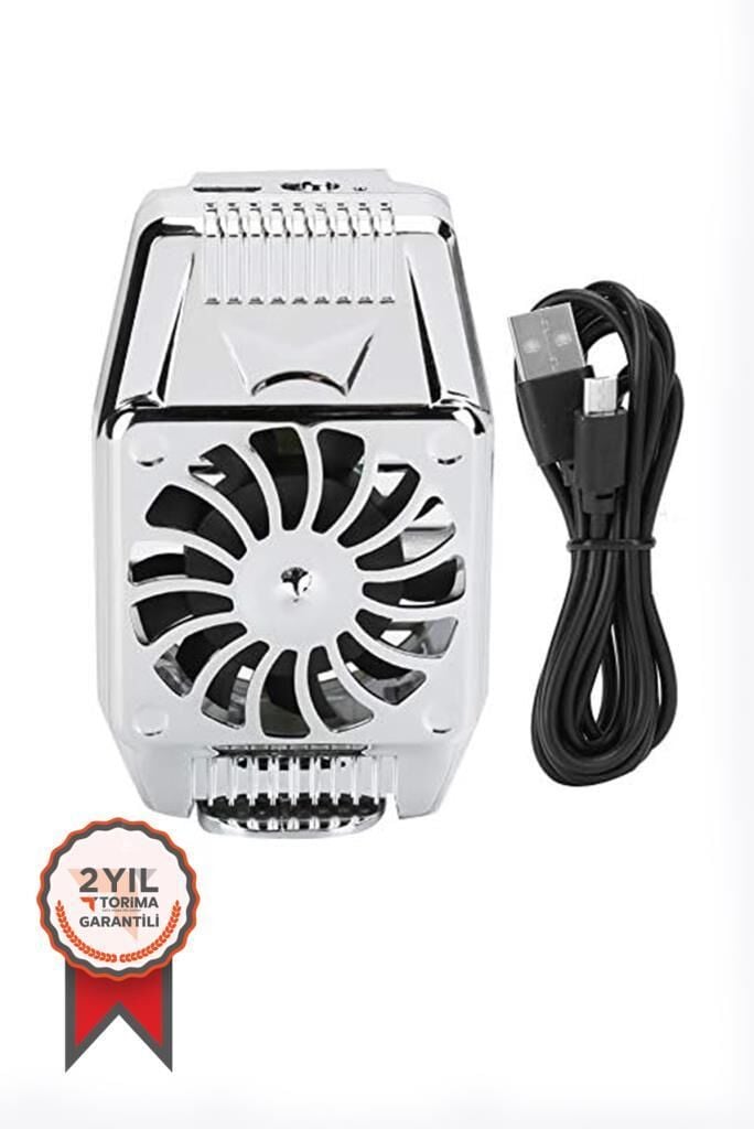 Torima Cep Telefon Soğutucu Taşınabilir Fan H15 Gümüş