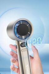 Torima F-21 Gümüş Dijital Ekranlı 120 Hız Ayarlı Taşınabilir Mini Fan