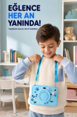 Maniner Eğitici Tablet 4GB 128GB Kılıf Hediyeli Çocuk Tableti M5 Mavi