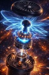 Şarjlı El Vantilatörü Turbo Hava Akışlı 6 Kademeli Taşınabilir Masa Fanı F63 Gri