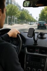 Telefon Tutucu Manyetik Çok Amaçlı Araç İçi Oto Aksesuarları JX024 Siyah
