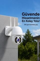 Güvenlik Kamerası 360 Derece Dönebilen Wifi Akıllı Ip Kamerası CMR41 Beyaz