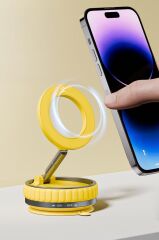 Torima JX-056 Sarı Manyetik 180 Derece Dönebilen ve Katlanabilir Telefon Tutucu