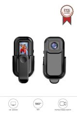 Giyilebilir Aksiyon Kamerası 1080P Hd Kayıt 140 Derece Geniş Açı Klips Tasarımlı Kamera CMR27 Siyah