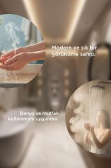 Şofben Elektrikli Su Isıtıcı 7000W Banyo Mutfak Tipi Duvara Monte Su Isıtıcısı WH01 Siyah