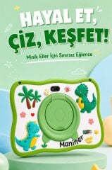 Maniner Eğitici Tablet 4GB 128GB Kılıf Hediyeli Çocuk Tableti M8 Yeşil