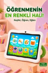 Maniner Eğitici Tablet 4GB 128GB Kılıf Hediyeli Çocuk Tableti M8 Yeşil