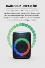 Torima Bluetooth Hoparlör Rgb Işıklı Kablosuz Speaker KTS-1238 Siyah
