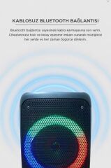 Torima Bluetooth Hoparlör Rgb Işıklı Kablosuz Speaker KTS-1238 Siyah