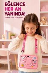 Maniner Eğitici Tablet 4GB 128GB Kılıf Hediyeli Çocuk Tableti M6 Pembe