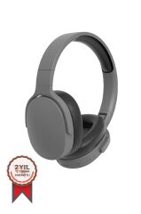 Bluetooth Kulaklık Kulak Üstü Kablosuz Kulaklık P2961 Koyu Gri