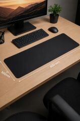 Gaming Oyuncu Klavye Fare Altlığı Kaymaz Taban Mouse Pad BK 300*800MM Siyah
