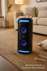 Bluetooth Hoparlör Rgb Işıklı Kablosuz Speaker GTS-2088 Siyah