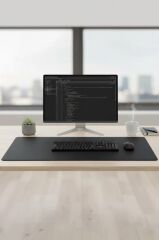Gaming Oyuncu Klavye Fare Altlığı Kaymaz Taban Mouse Pad BK 350*700MM Siyah