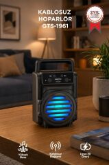 Torima Bluetooth Hoparlör Rgb Işıklı Kablosuz Speaker GTS-1961 Siyah