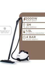 Buharlı Temizleyici Halı ve Koltuk Yıkama Cam Zemin Mutfak Temizleme Buhar Makinesi CX002B+CB08C