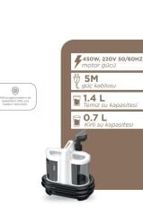 Buharlı Temizleyici Halı ve Koltuk Yıkama Cam Zemin Mutfak Temizleme Buhar Makinesi V22B+CB08C