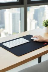 Gaming Oyuncu Fare Altlığı Kaymaz Taban Mouse Pad BK 360*280MM Siyah