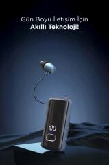 Torima F580 Siyah Kablosuz Kulaklık Bluetooth Geri Çekilebilir Yaka Kulaklığı