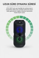 Bluetooth Hoparlör Rgb Işıklı Kablosuz Speaker GTS-1557 Siyah