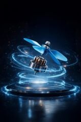 Vantilatör Retro Tasarımlı Masaüstü Mini USB Şarjlı Fan F49 Yeşil