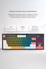 Torima Çoklu Bağlantılı RGB Işıklı Q Klavye TK15 Siyah