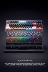 Çoklu Bağlantılı RGB Işıklı Q Klavye TK15 Siyah