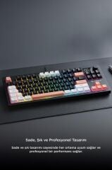 Çoklu Bağlantılı RGB Işıklı Q Klavye TK15 Siyah