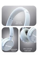 Bluetooth Kulaklık Kulak Üstü Kablosuz Kulaklık HD20 Siyah