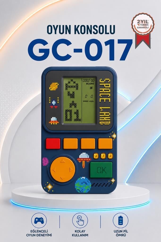 Oyun Kolu Atari Joystick Tetris Gameboy GC017 Lacivert