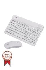 TORİMA Beyaz TMK-04 Kablosuz Klavye Ve Mouse Seti