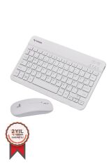 Kablosuz Klavye Mouse Seti TMK04 Beyaz