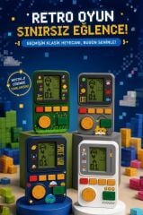 Oyun Kolu Atari Joystick Tetris Gameboy GC017 Gri
