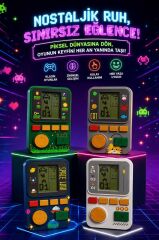 Oyun Kolu Atari Joystick Tetris Gameboy GC017 Gri