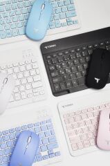Kablosuz Klavye Mouse Seti TMK04 Mavi