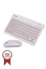 Kablosuz Klavye Mouse Seti TMK04 Pembe
