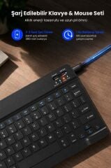 Kablosuz Klavye Mouse Seti TMK04 Siyah