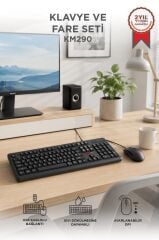 Lenovo Kablolu Q Klavye Mouse Seti KM290 Siyah