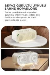 Bluetooth Hoparlör Uyku Destekleyici Doğa Sesli Şarjlı Speaker D93 Beyaz