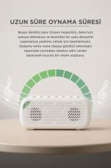 Bluetooth Hoparlör Uyku Destekleyici Doğa Sesli Şarjlı Speaker D93 Beyaz