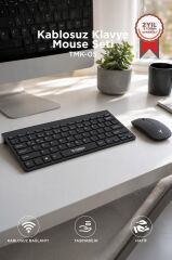Klavye Mouse Seti Akıllı Kablosuz TMK05 Siyah