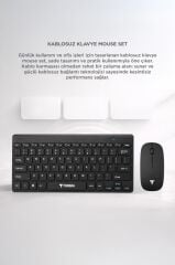 Klavye Mouse Seti Akıllı Kablosuz TMK05 Siyah