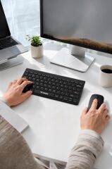 Klavye Mouse Seti Akıllı Kablosuz TMK05 Siyah