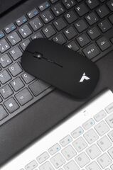 Klavye Mouse Seti Akıllı Kablosuz TMK05 Siyah