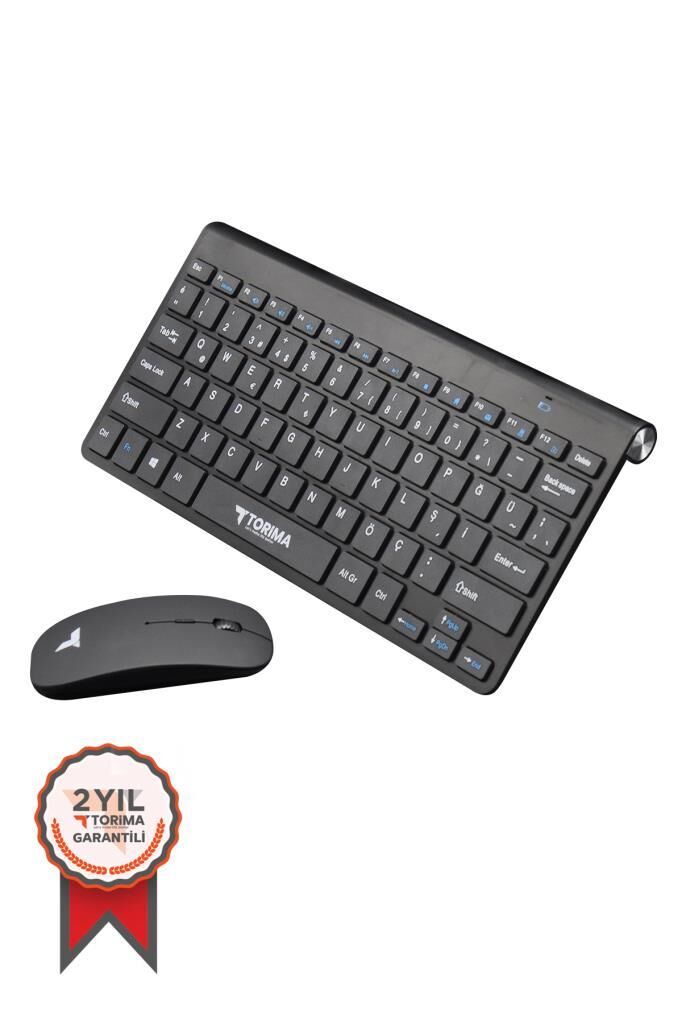 Klavye Mouse Seti Akıllı Kablosuz TMK05 Siyah