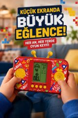 Oyun Kolu Atari Joystick Tetris Gameboy GC016 Kırmızı