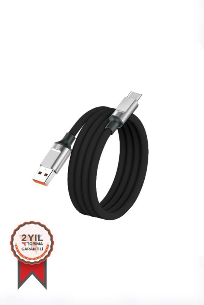 Torima Siyah 3.0A Micro Silikon Şarj-data Kablosu