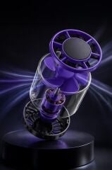 Şarjlı El Vantilatörü Fener Özellikli Taşınabilir Mini Fan F66 Siyah