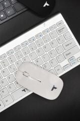 Klavye Mouse Seti Akıllı Kablosuz TMK05 Beyaz
